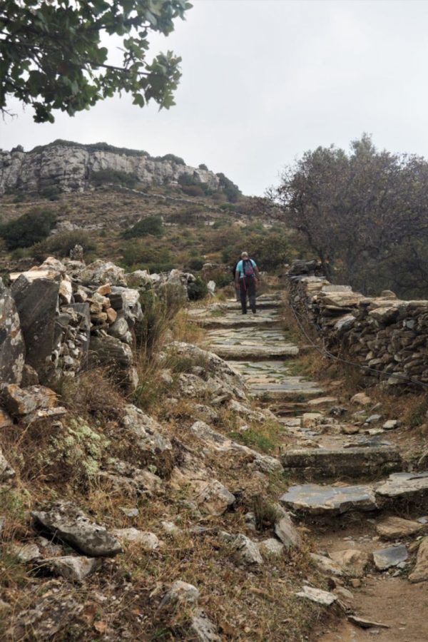 Hiking trails in Andros